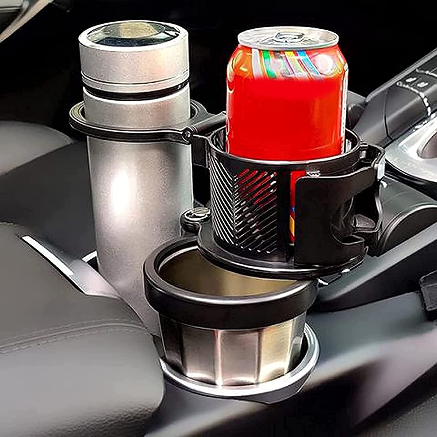 Porta Tazza Universale LycoGear In Lega – Supporto Bevande Con Bullone Per Sedile Auto (iPhone 14 Non Incluso)