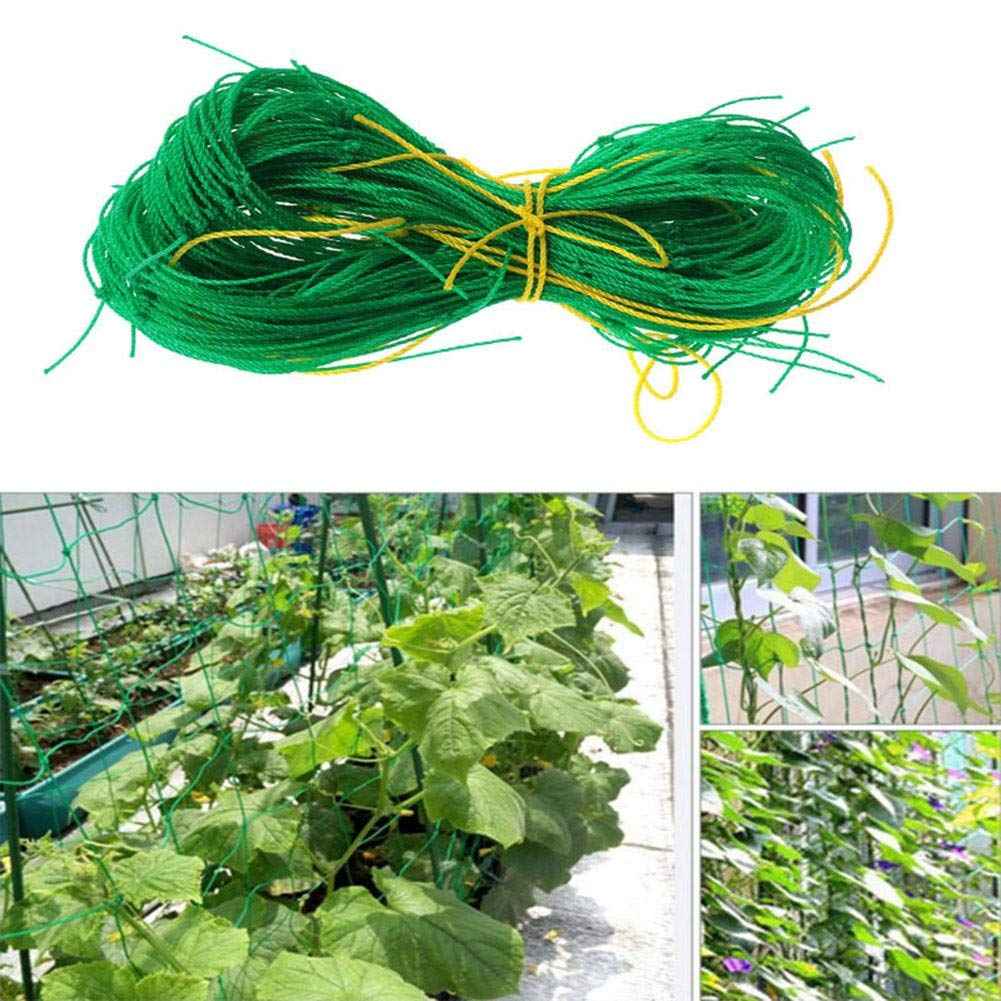 Ecisi Nylon Trellis Net for Climbing Plants, Vine and Veggie Trellis Net to Support Vegetables and Fruits, Bean, Cucumber and Other Vining Crops for Easy Climbing (1.8m1.8m)