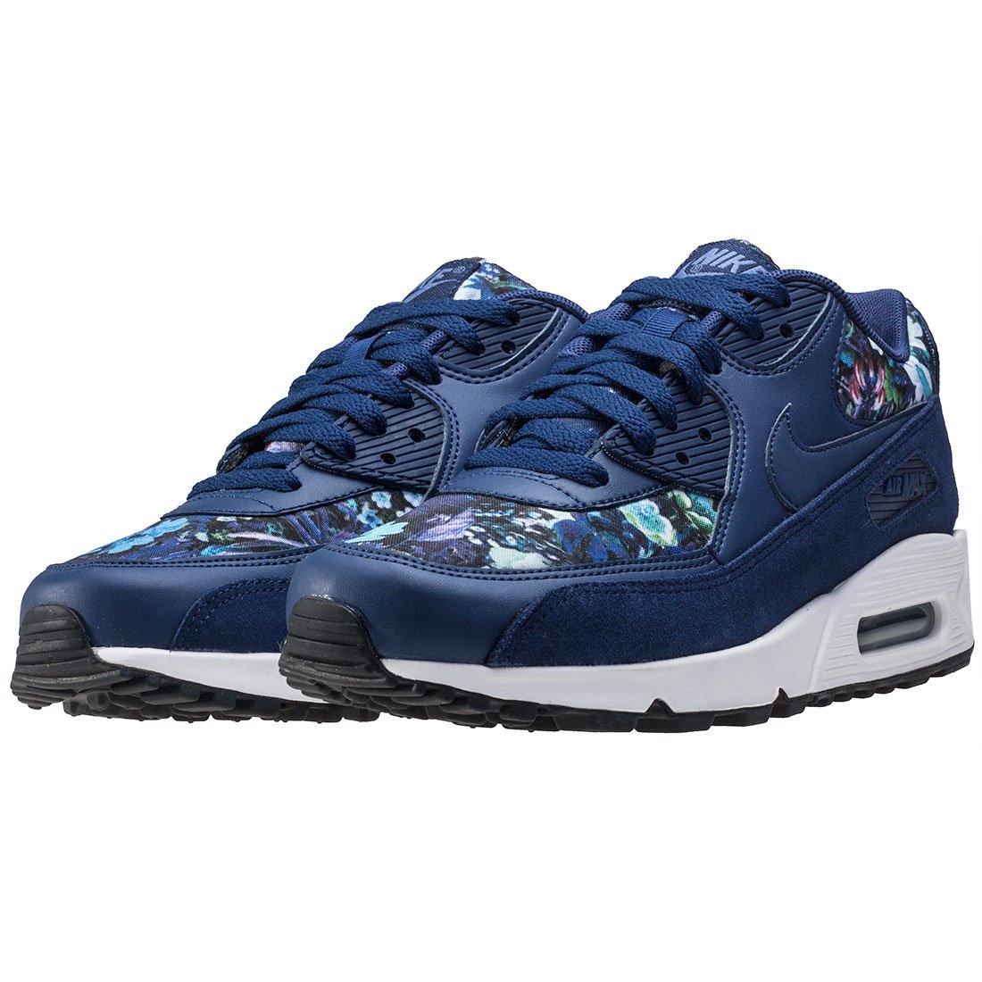 Floral Air Max Print Nike Air Max 90 Se Print Womens Trainers Navy