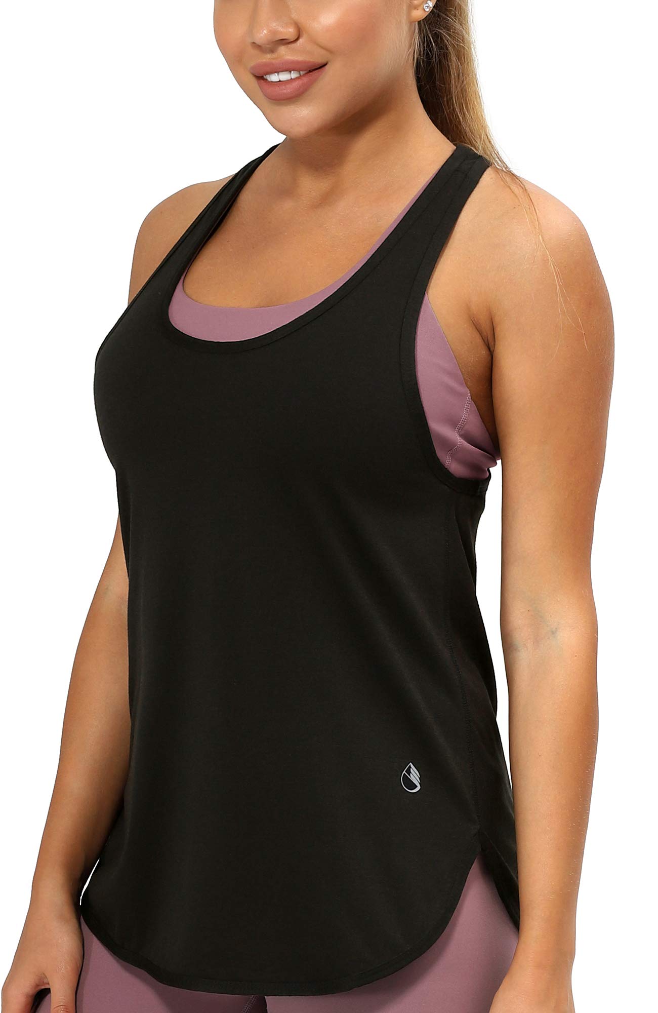 icyzone Canotta Sportiva da Donna Racerback Senza Maniche Top per Yoga Palestra Pilate