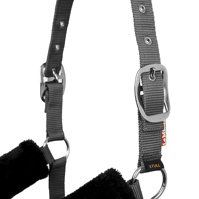 Foto 7 de 8 de Lemieux Collar cómodo para Caballos - Negro - Forro Polar Suave - Ajustable y Duradero - Pony