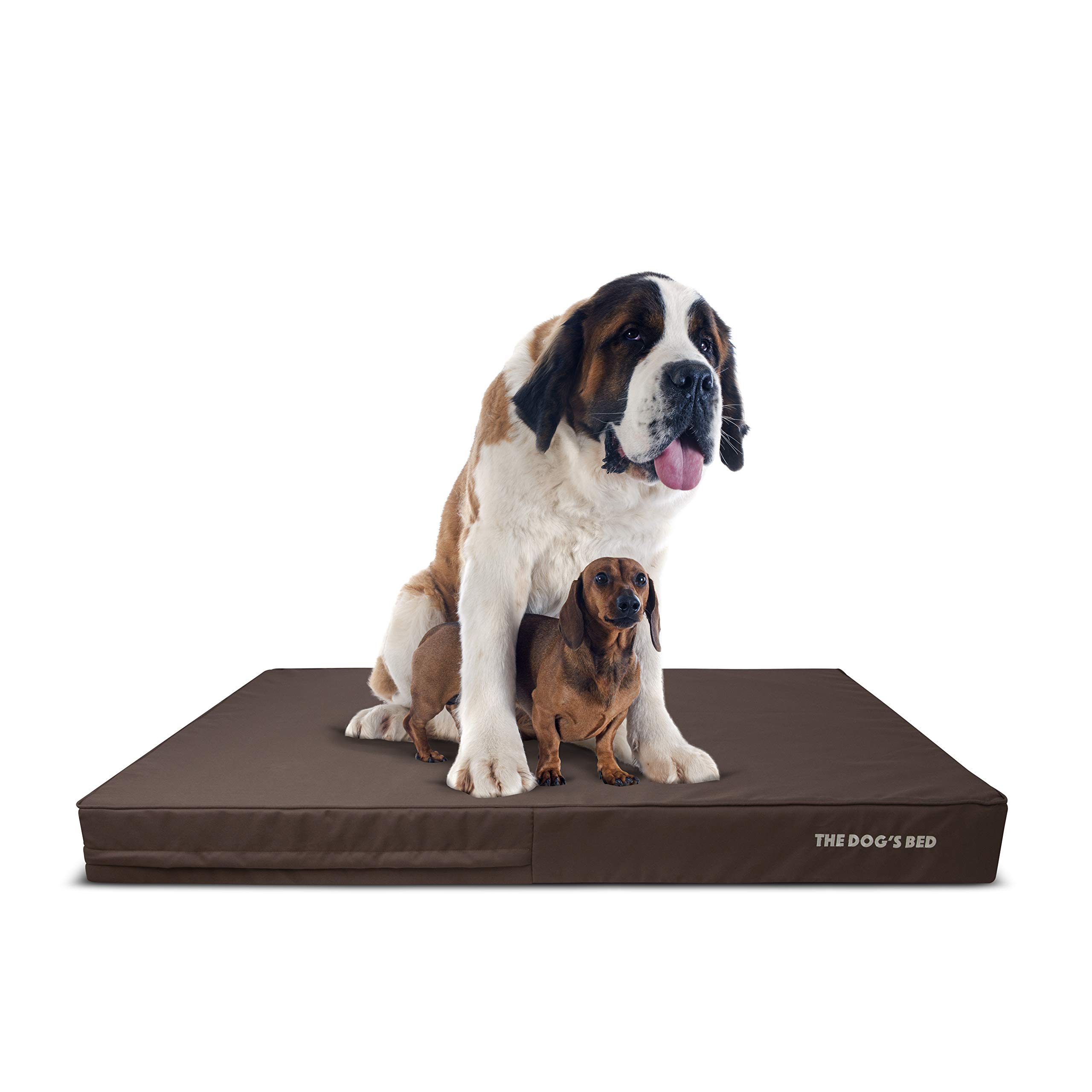 The Dog’s Bed Orthopedic Memory Foam Dog Bed for XXXL Dogs, Waterproof Washable Cover, Anti-Slip Base, Calming Surface – CertiPUR-Certified Foam,