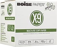 Vista 13 de Boise Paper X-9 - Papel de copia multiusos – Sin resma (2000 hojas) Carta de 8.5 x 11 pulgadas SPLOX (caja de fácil transporte) 92 blanco