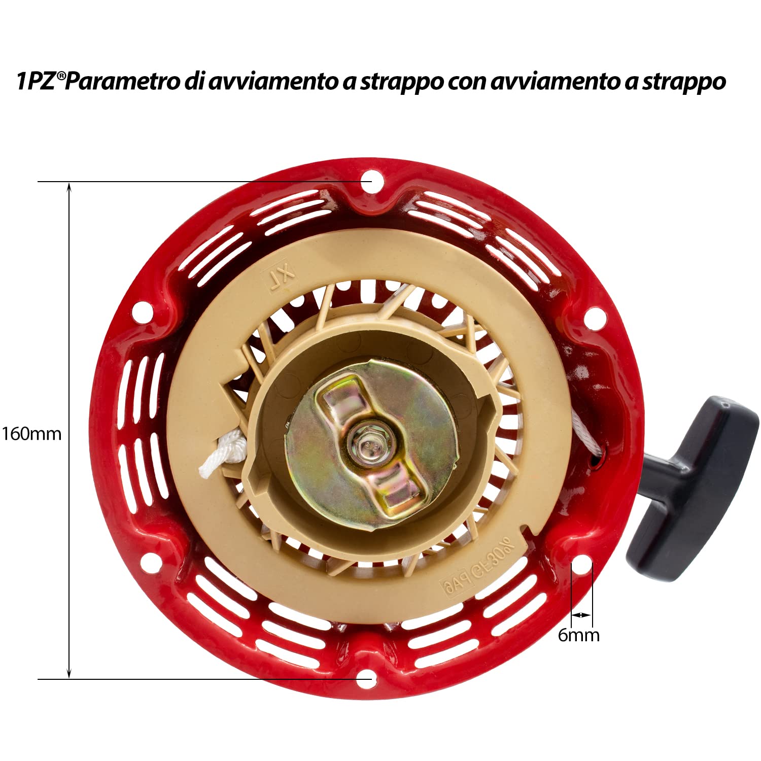 1PZ WL1-G02 Avviamento a Strappo Sostitutivo per Honda GX120 GX140 GX160 4hp 5.5hp 6.5hp Generatore Motore Parte del Tosaerba