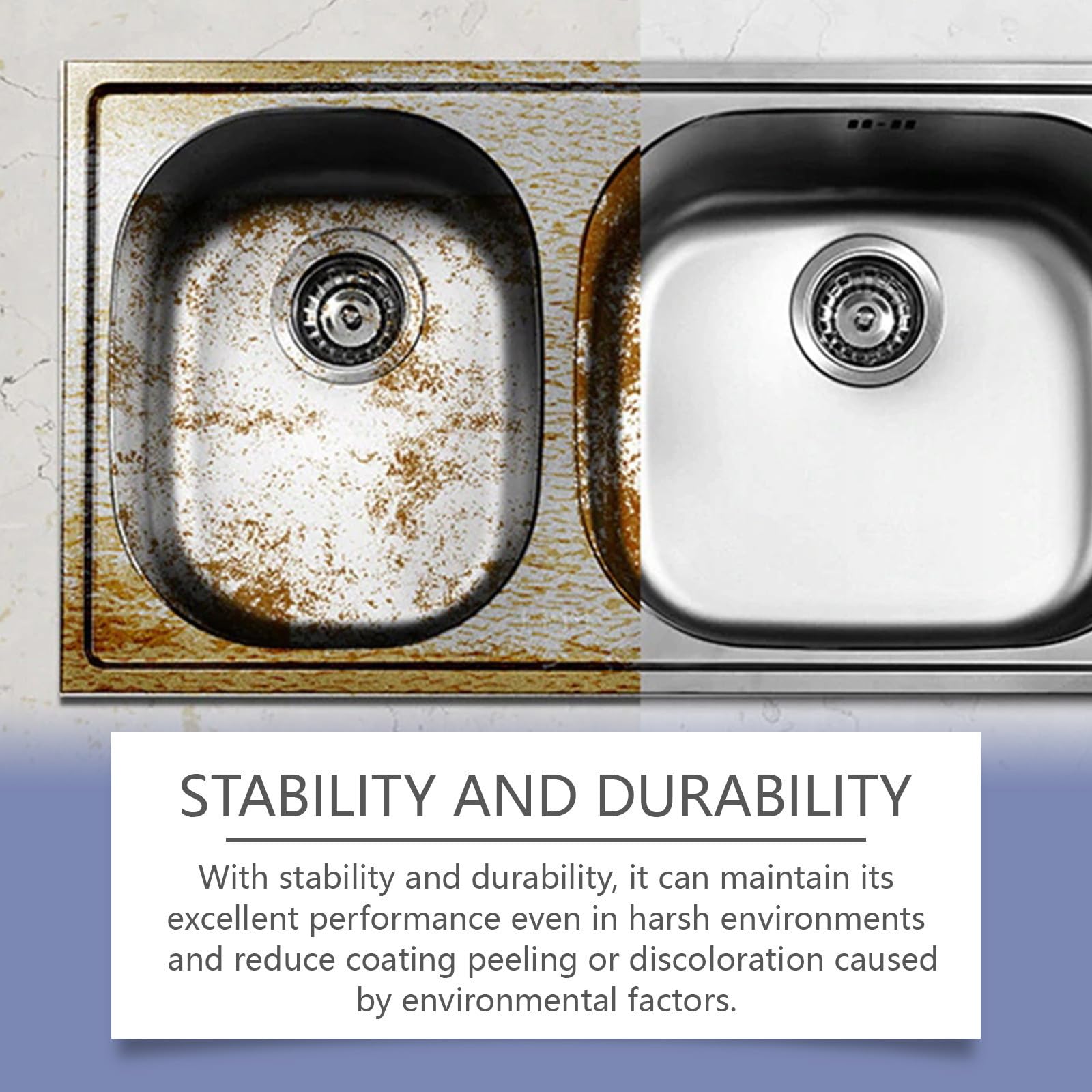 Dissolvant de rouille en métal robuste, dérouillé hautement concentré, puissant dérouilleur métallique très efficace, pulvérisateur convertisseur antirouille, spray anti-rouille instantané (2PCS) - 4