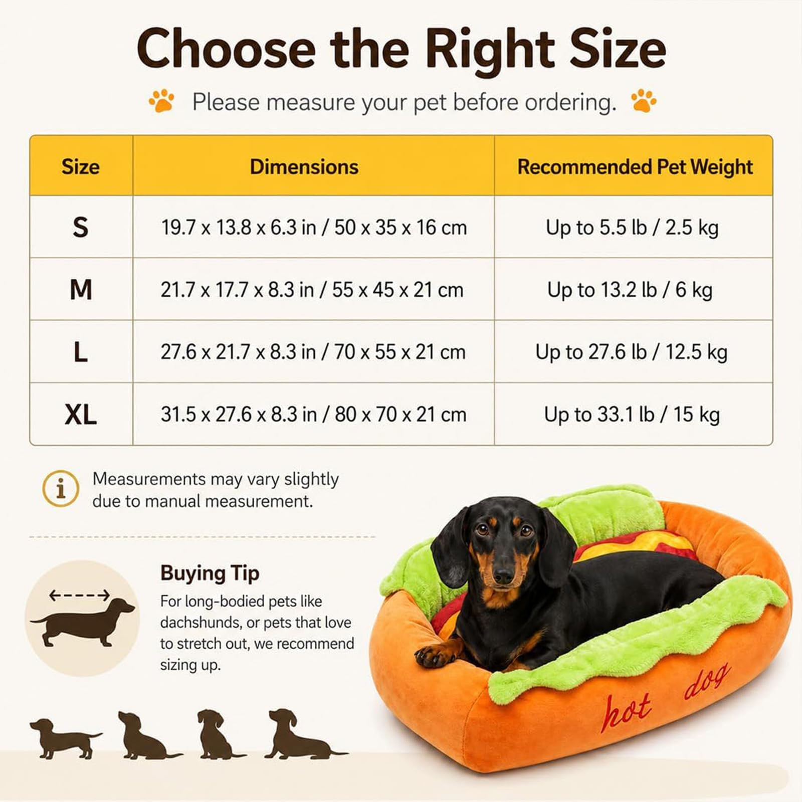 Cama para perros calientes para perro salchicha, cama para perros calientes de felpa suave, alfombrilla para mascotas extraíble y lavable con fondo antideslizante para cachorros,mascotas pequeñas (L)