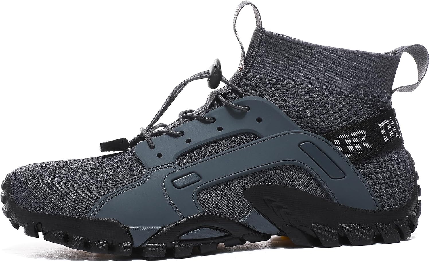 Men's Hiking Shoes Slip-On Walking Shoes Breathable Sock Sneakers Men Athletic Trail Running Shoe Fashion Sneakers