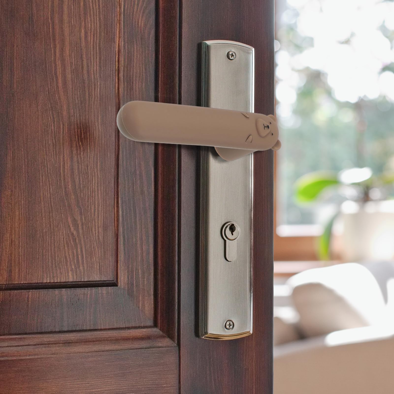 Silicone Door Handle Covers - Protect & Decorate -5 Silicone Door Handle Covers - Protect & Decorate -5