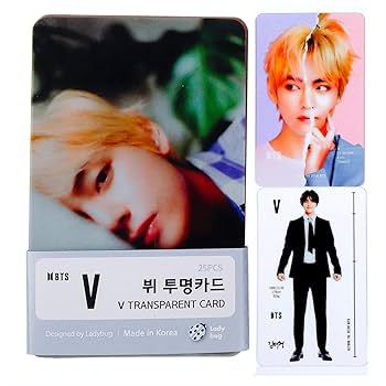BTS 防弾少年団 TAEHYUNG V フォトフレーム A4 額縁 + スロ① BTS V - Bangtan Boys V Kim Taehyung Transparent Photo Card