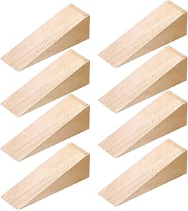 5 Türkeile Aus Holz - Rutschfest | Dreieckig | Für Alle Bodenarten