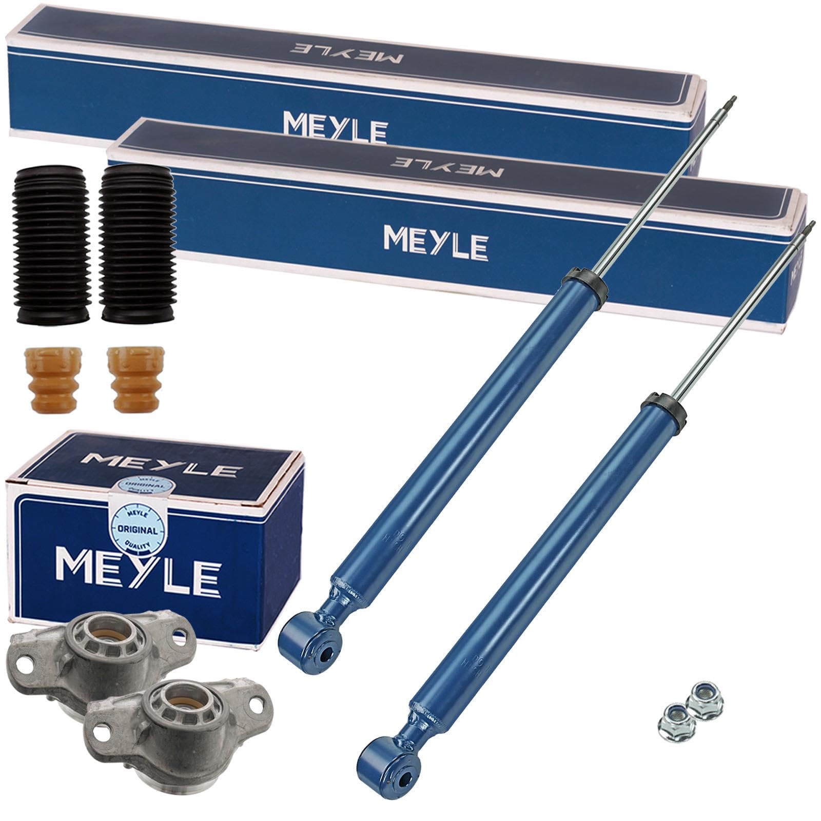 2x Meyle Stossdämpfer Domlager+Protection Kit hinten | 2x 726 725 0023 + 2x714 741 0005 + 915400 Kompatibel mit 2 (de_, Dh_),fiesta VI (CB1, Ccn),fiesta VI Van