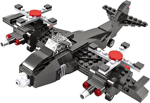 Miniatura 3 de Juegos de construcción de aviones militares 3 en 1, 177 piezas de combate del ejército, kit de construcción de avión de guerra, juguete de
