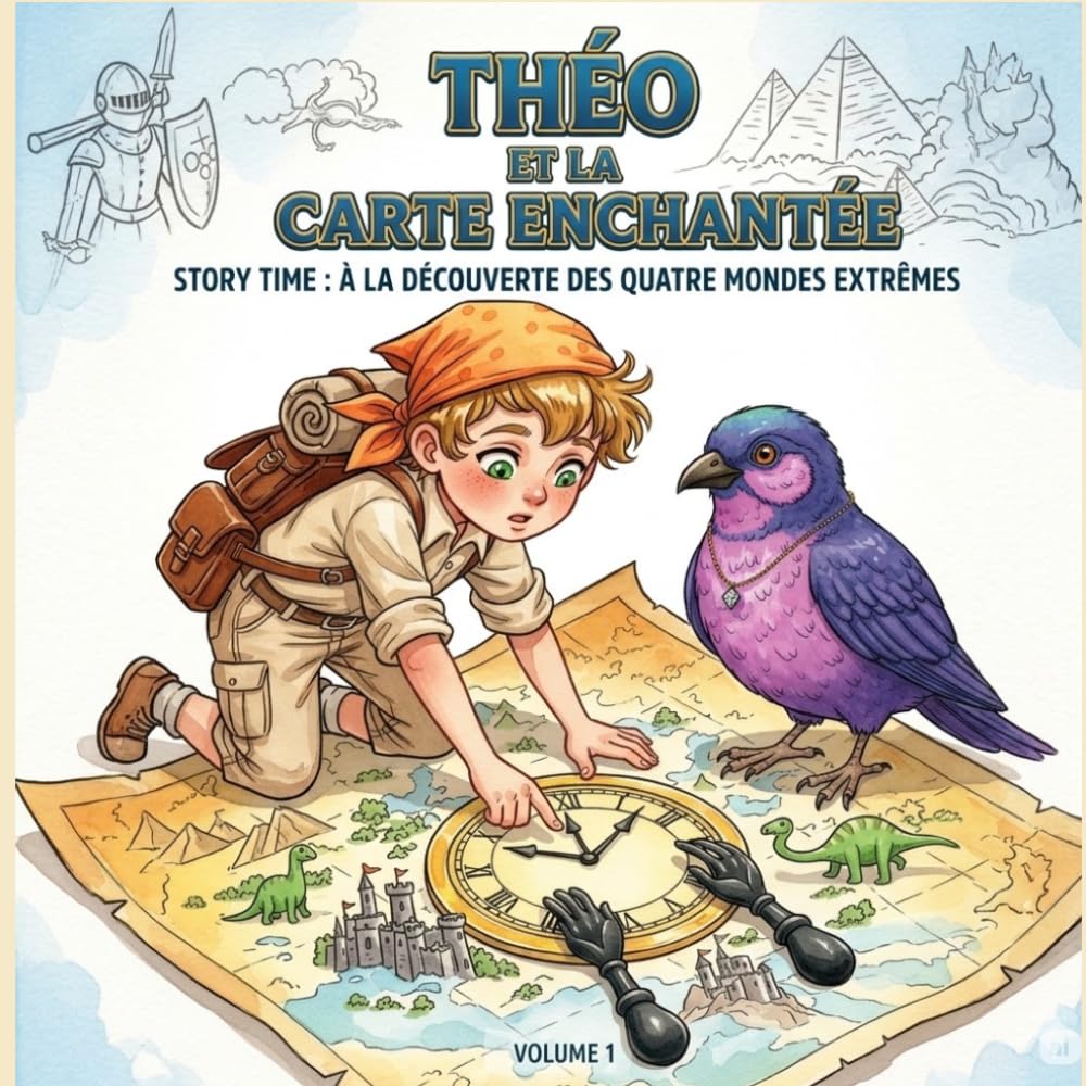 Théo et la Carte Enchantée: Story Time : À la découverte des quatre mondes extrêmes