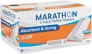 Marathon Absorbent 2-Ply C-Fold Paper Towels - 12 Pack (2400)