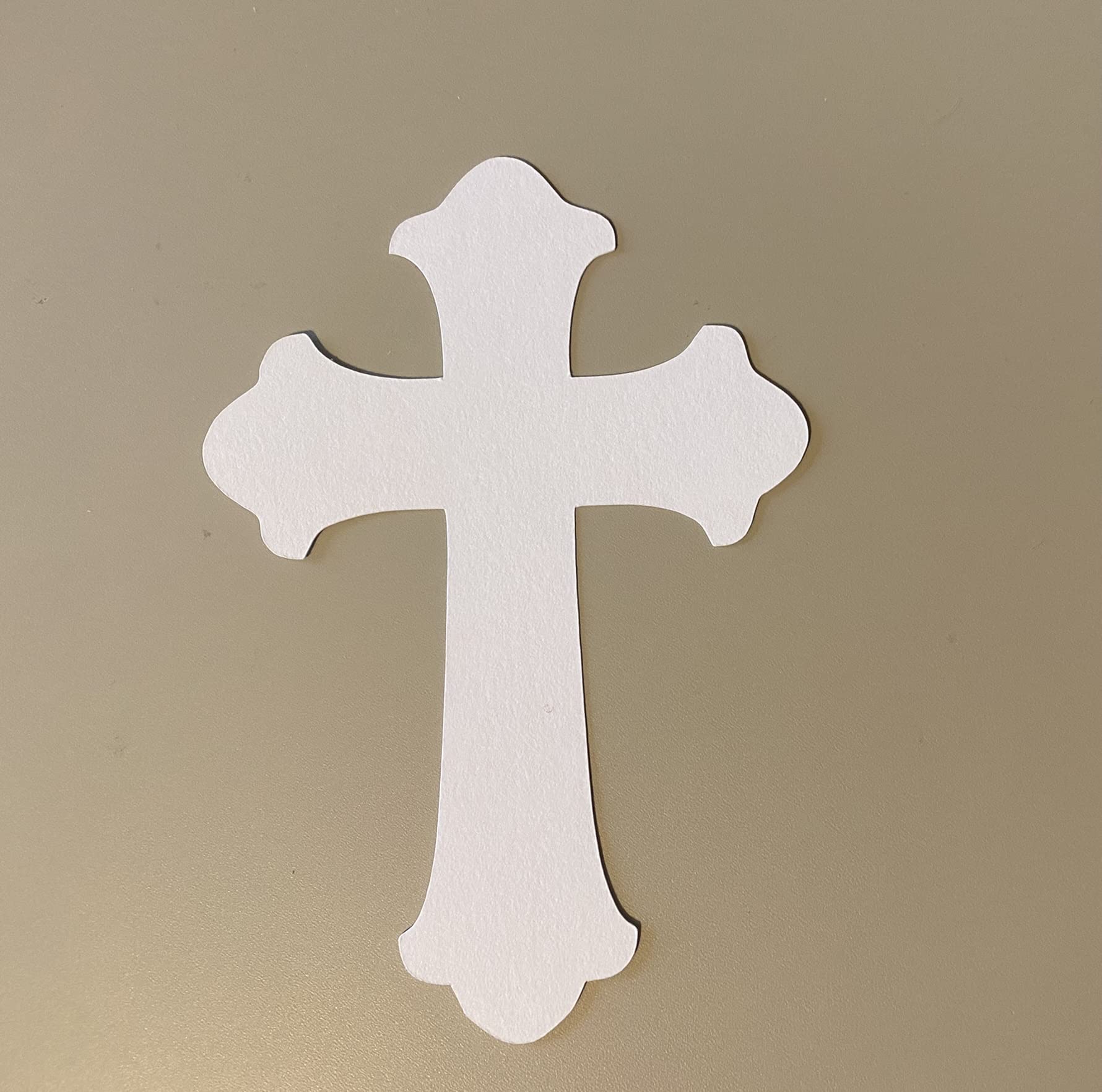 Amazon.com: 20 White Paper Cross Die Cut 5 Inch Cross Cut Out