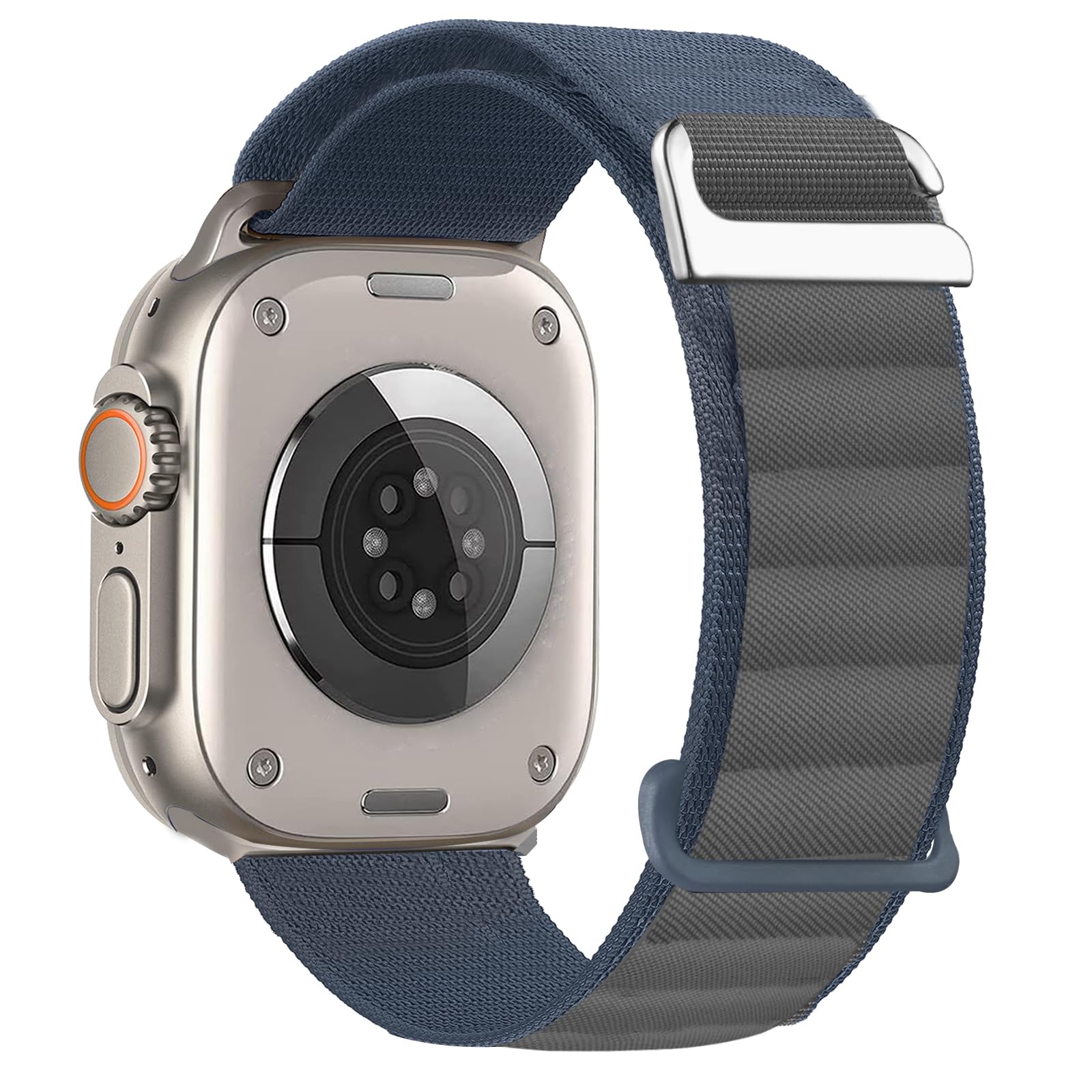 Alpine Loop Nylon Band - Compatible with Apple Watch Ultra 2/Ultra Band 49mm 46mm 45mm 44mm 42mm Men Women, Adjustable with Metal C-Hook Strap for iWatch Ultra 2, iWatch Ultra Series 10 SE/9/8/7/6/5