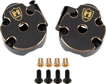 MEUS RACING 32.55g Ascent-18 Apex Brass Steering Knuckles + Front Axle Weights Cover for Redcat Ascent-18 Apex 1/18 RC Crawler Upgrades Parts
