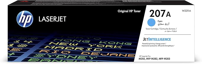 HP 207A (W2211A) Cyan Original Toner for HP Colour LaserJet Pro M283 / M282 / M255