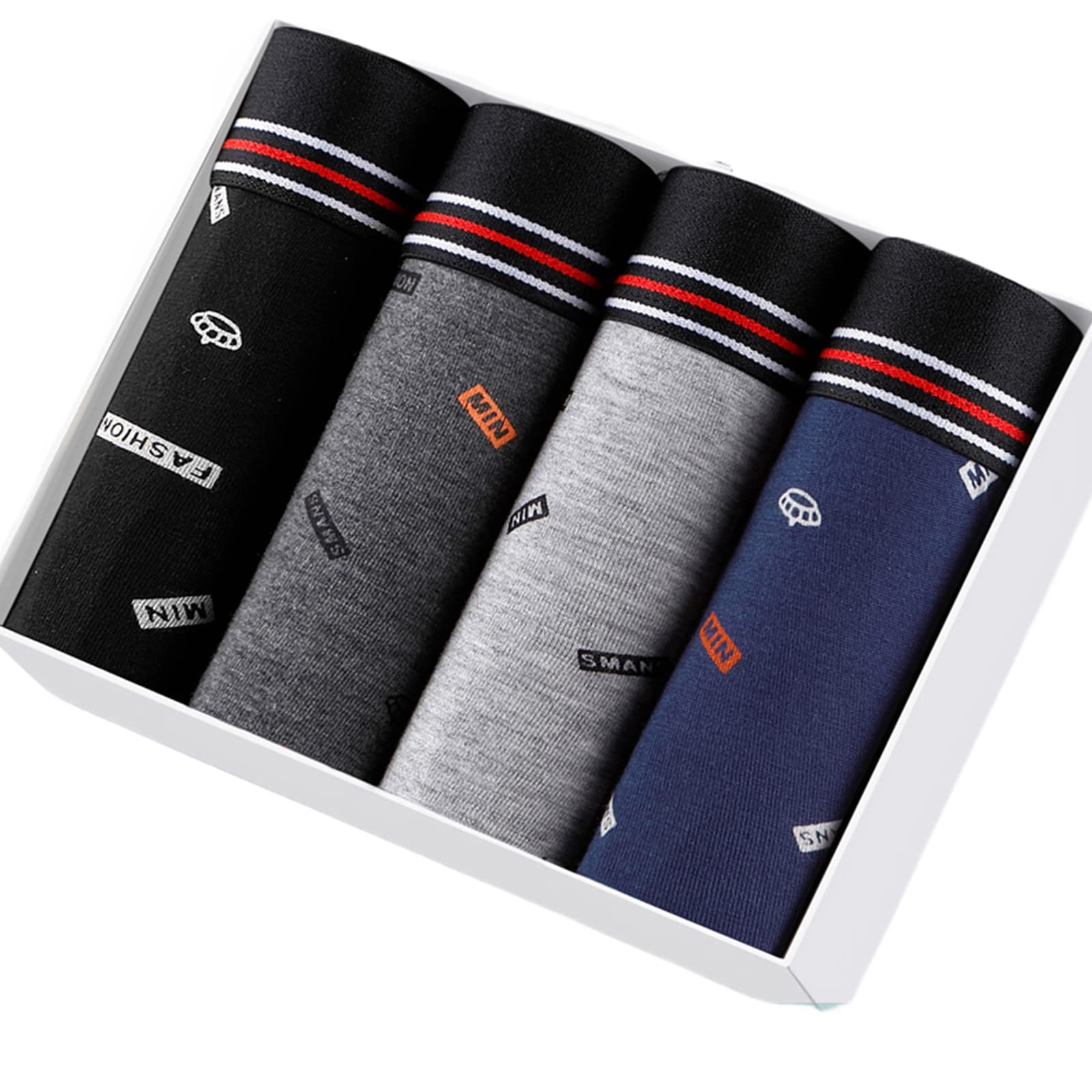 Ropa interior para hombres URYYRIT calzoncillos cómodos que evitan sudor con algodón modal 8