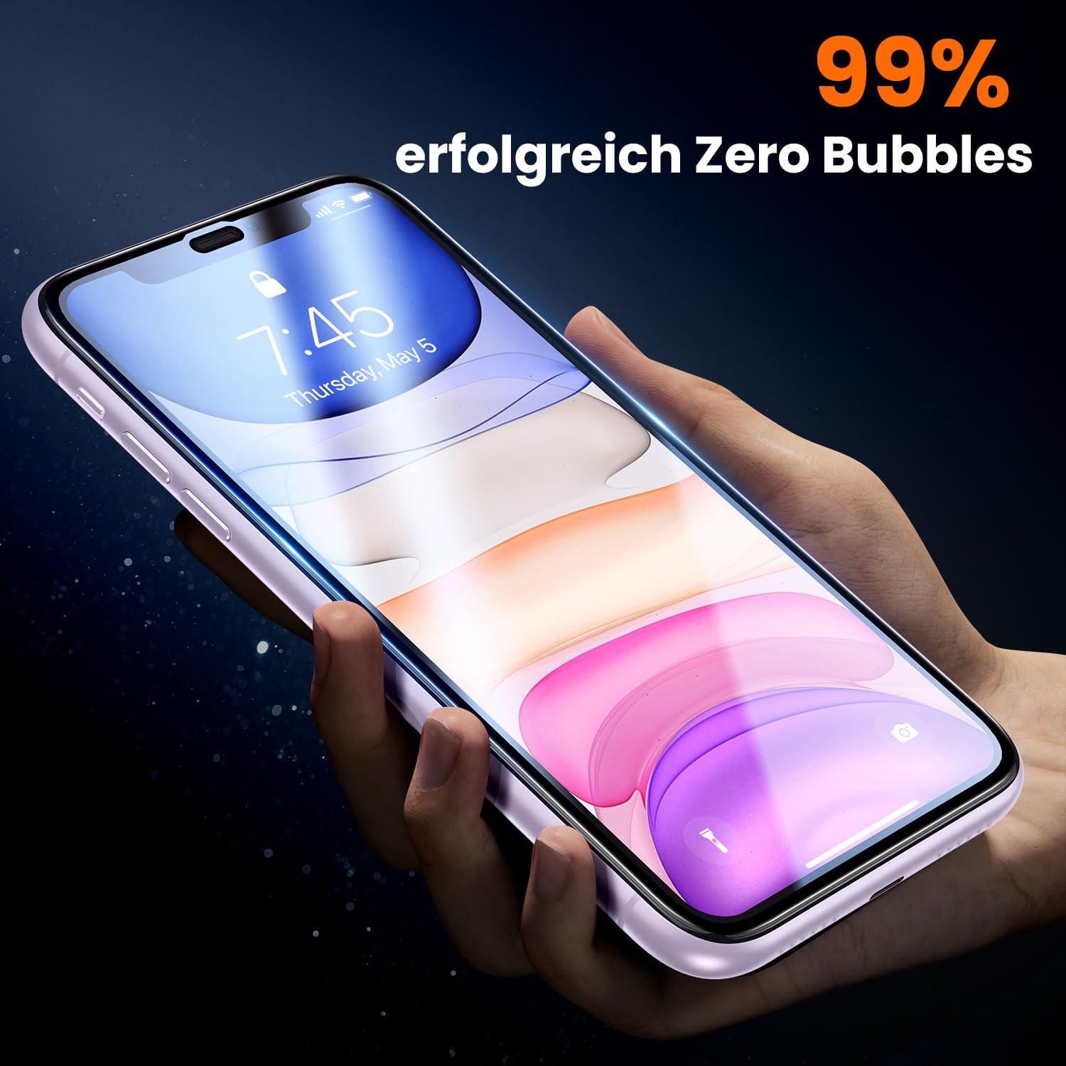 Protezione Schermo In Vetro Temperato Per IPhone XR E IPhone 11, Pellicola Trasparente - Foto 5