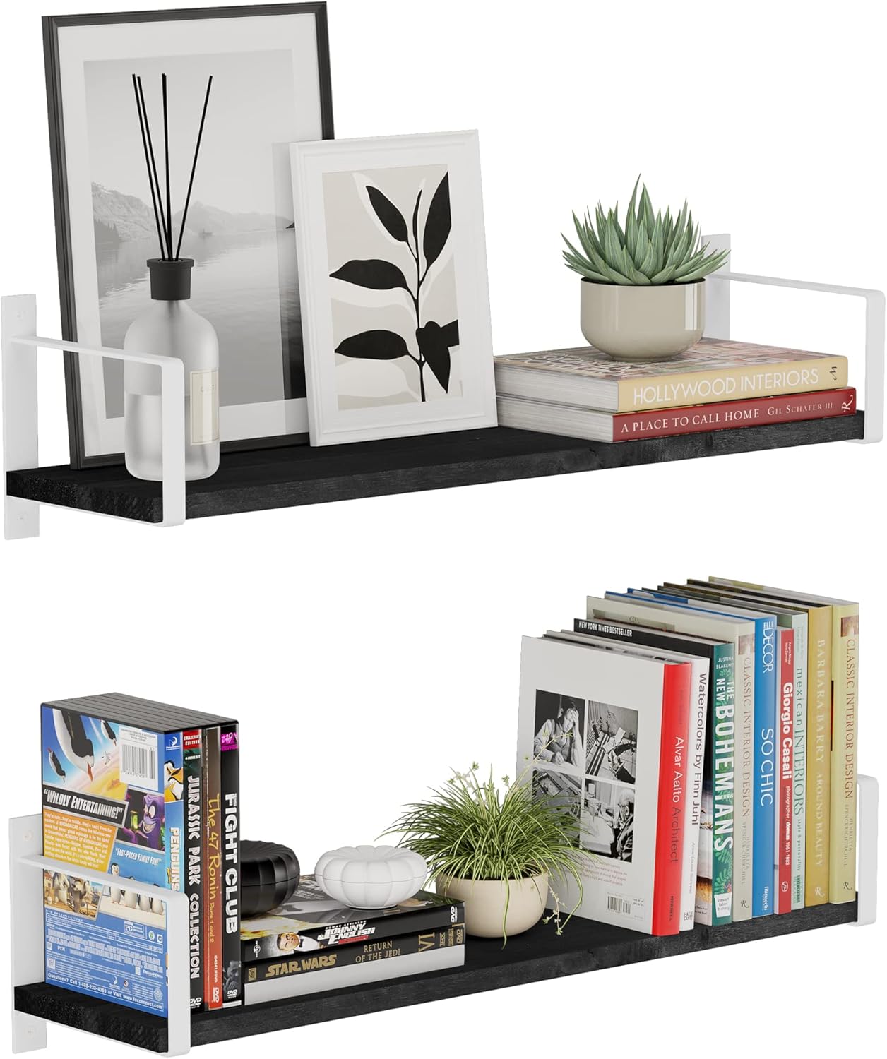 Amazon.com: Wallniture Toledo 24" Floating Shelves for Living Room ...