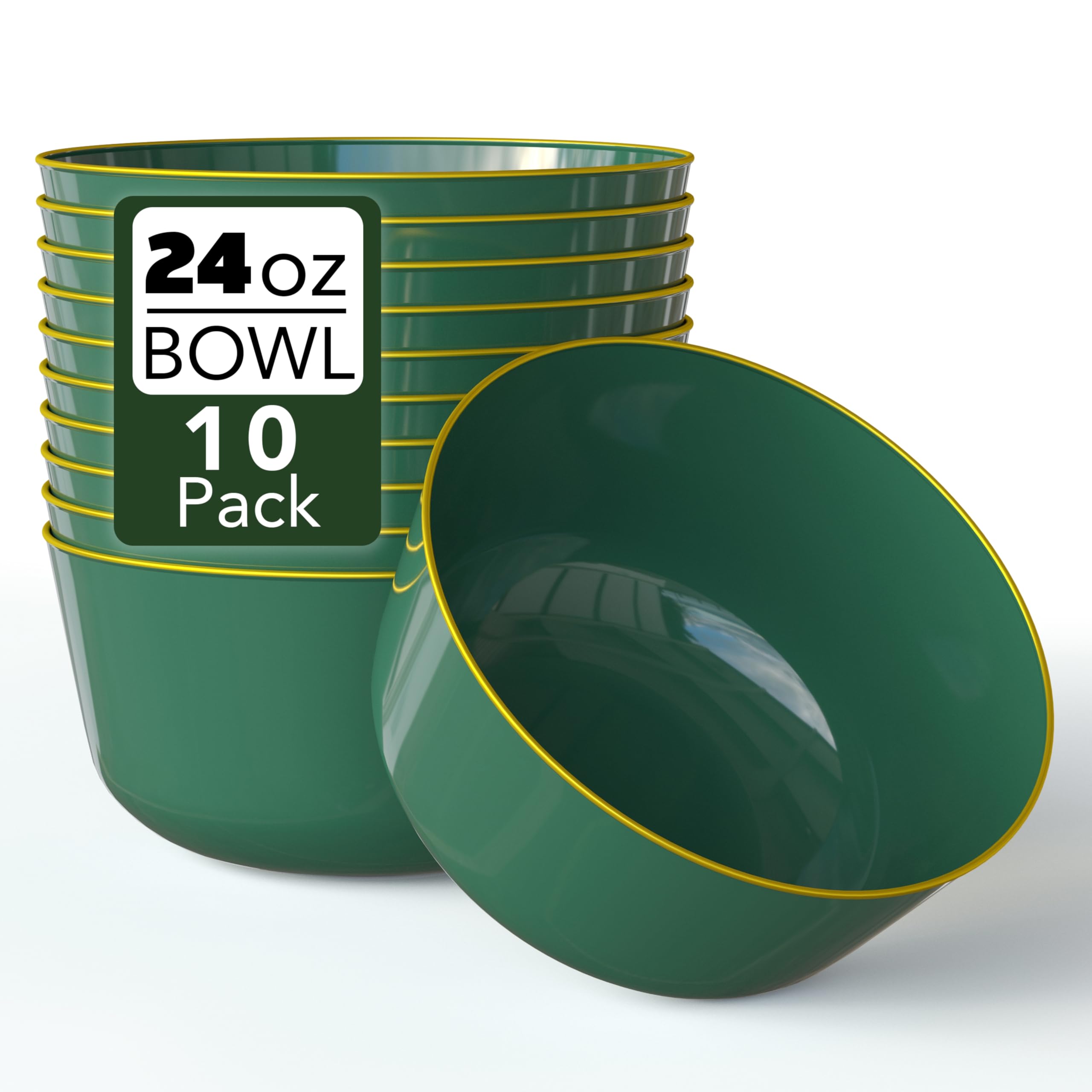 Trendables 24oz Disposable Bowls - Elegant Serving -19