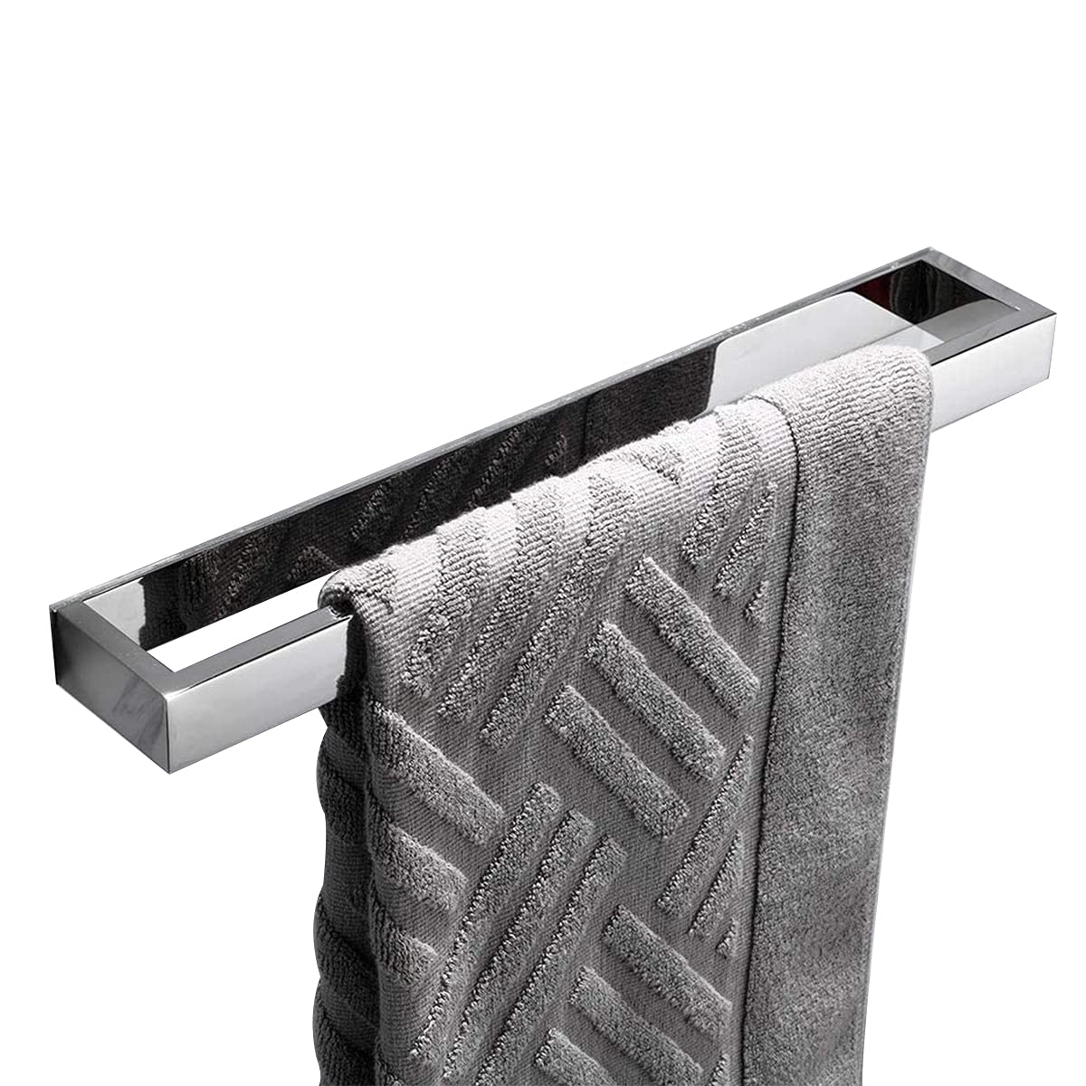 Celbon 40 cm Badkamer Handdoekhouder Muur Gemonteerd SUS 304 Chroom RVS Handdoekstang voor Badkamer Keuken Eenvoudige Installatie Handdoekhouder (40 cm, zwart