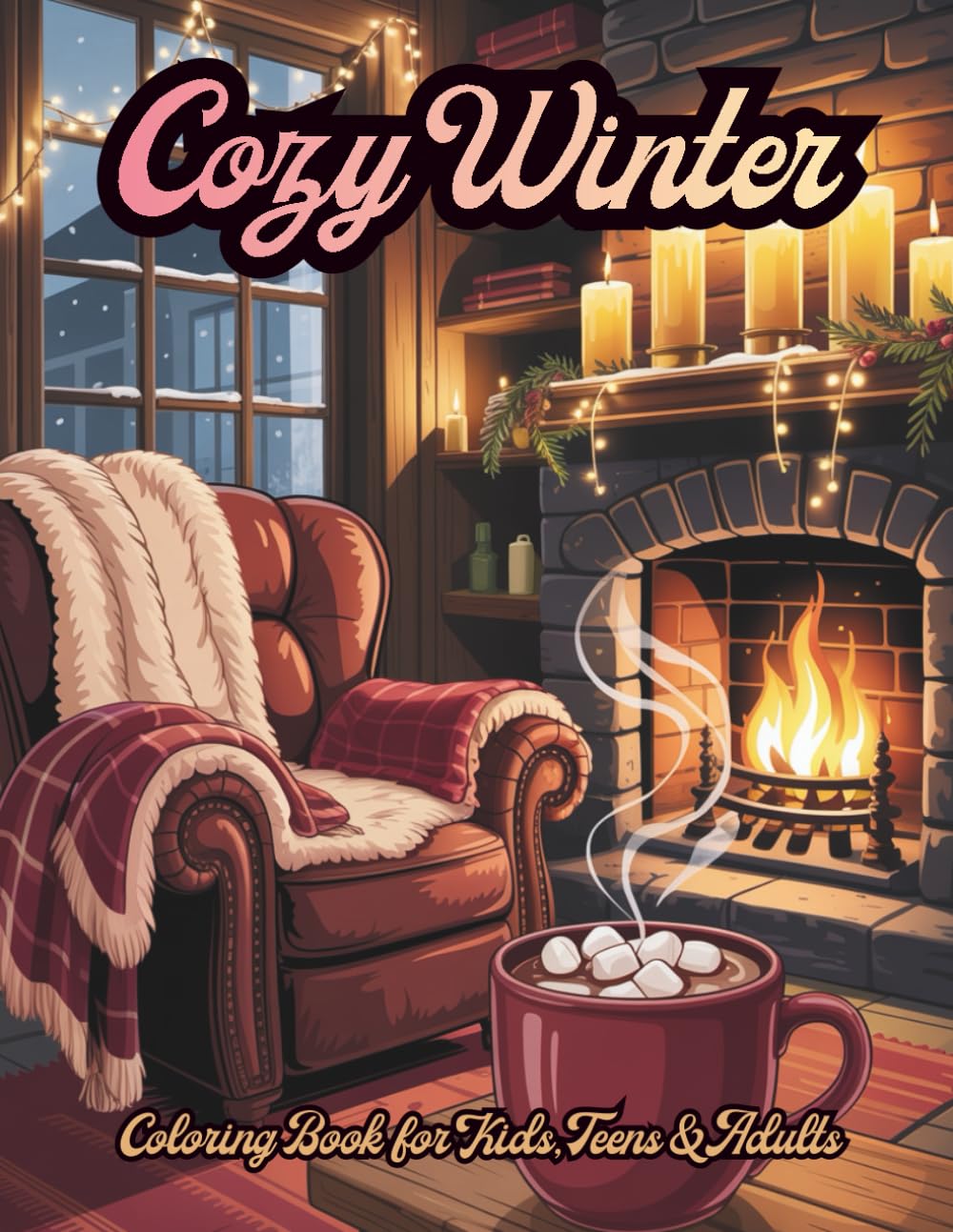 Cozy Winter Magic Coloring Book: Relaxing Warm & Snuggly Scenes for Stress Relief — Snowy Cabins, Hot Cocoa & Winter Decor: 48 Single-Sided Cozy ... Decorations (Cozy Winter Coloring Collection)