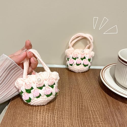 Miniatura 5 de Yatchen Funda de felpa para AirPods Pro, Kawaii linda muñeca de piel de dibujos animados 3D, diseño de elefante azul, divertido mini Airpods Pro