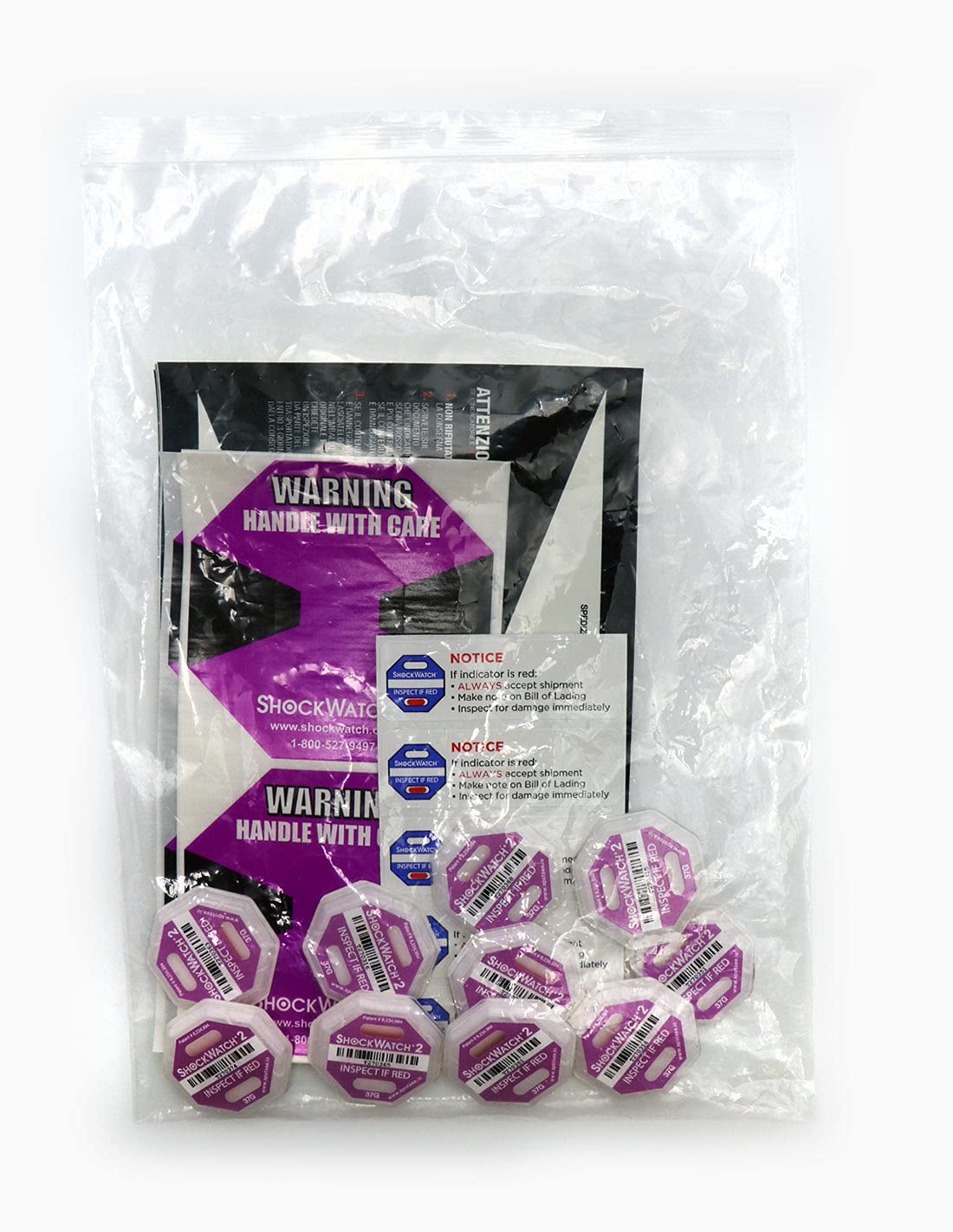 Indicatore di Impatto Shockwatch 2 · 37G (Purple) - Pack 10 pz
