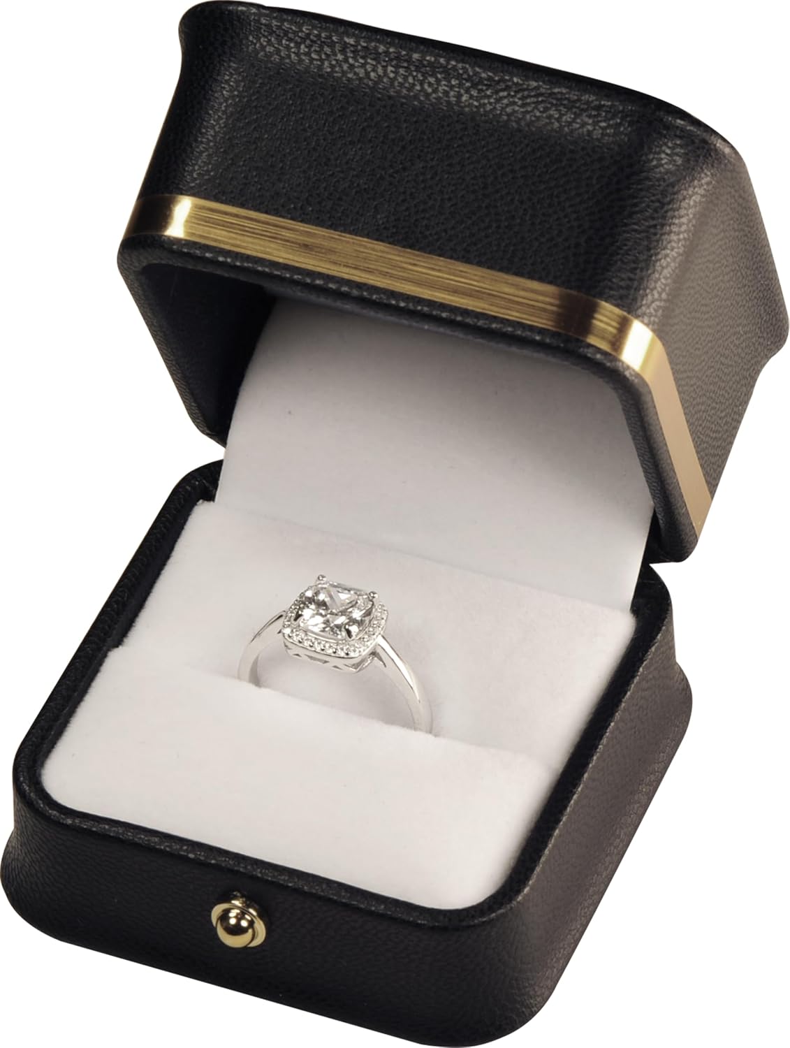 LAODA Black Ring Gift Box for Proposal Engagement Wedding for Women Men image 4