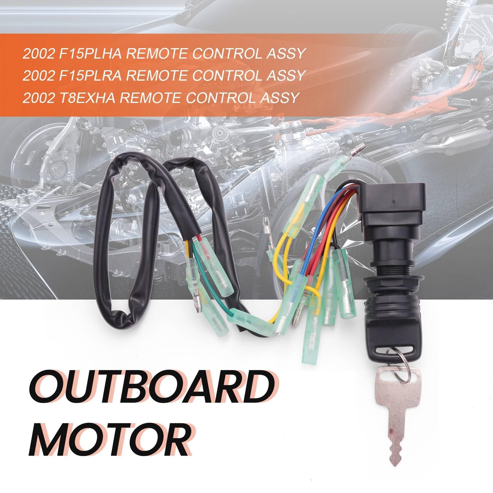 Bombín de arranque Ajuste para caja de Control Motor fueraborda Yamaha 703-82510-43-00 conjunto llave interruptor encendido Cerradura de encendido Barril