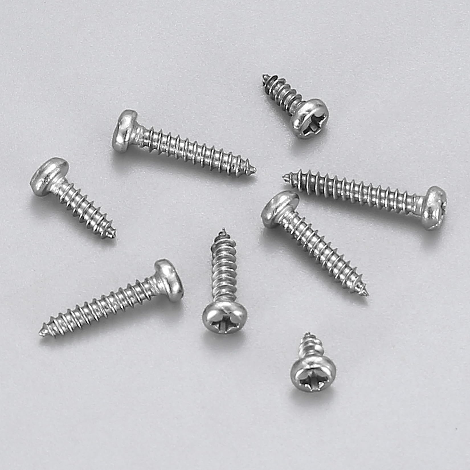 M3 Pan Head Screws, 35 Pcs Self Tapping Screws for Wood Screws Assortment Set Carbon Steel Phillips Round Head Tapping Screws - Image 4