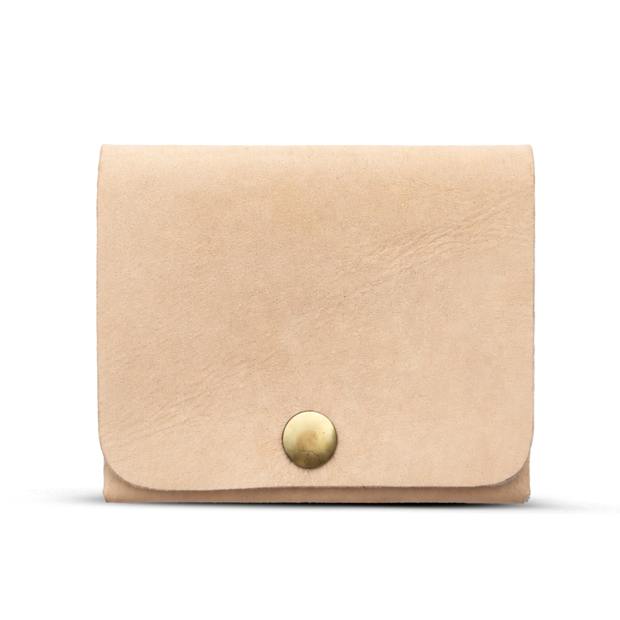 strutt Crushed Textured Genuine Leather Batua Wallet for Men & Women | Handcrafted Smooth Beige Leather Cash & Card Holder | Snap Button Closure | Compact Ethnic Money Pouch-picture-42