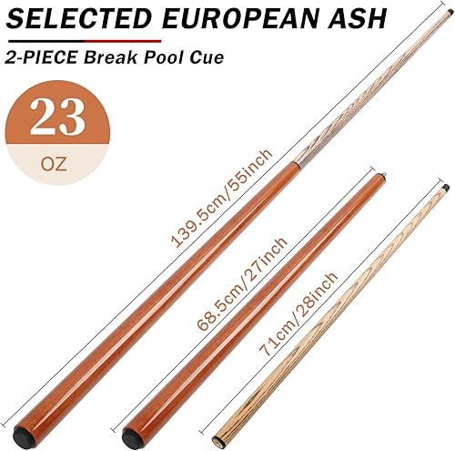 Miniatura 5 de IIQ Taco de Billar de Ruptura Heavy Hitter de 21oz 23oz Negro (21 oz)