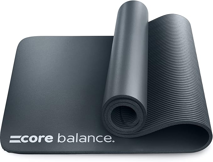 Core Balance Pilates Mat, Extra Thick Foam 10mm, Non Slip, Exercise