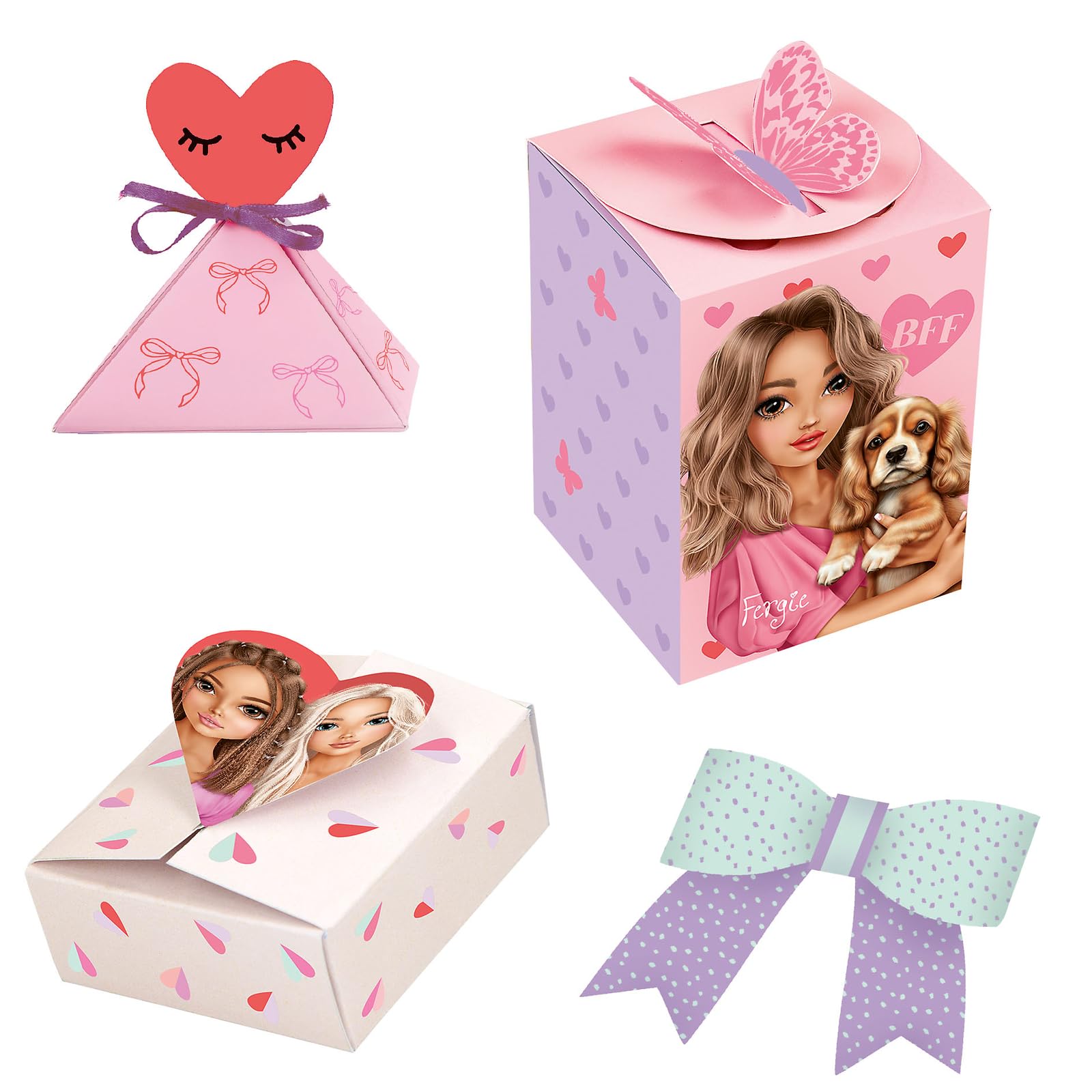 Depesche 13730 TOPModel - Set de Libro Creativo DIY Paper Fun con 32 páginas de Colores para Hacer Manualidades y diseñar Cartas, Postales y Mucho más. Incluye 2 Hojas de Pegatinas. - 4