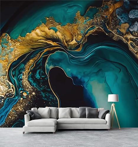 Miniatura 5 de VistaPalette Papel tapiz autoadhesivo con pintura al óleo de la naturaleza del país de las maravillas para despegar y pegar, papel pintado removible