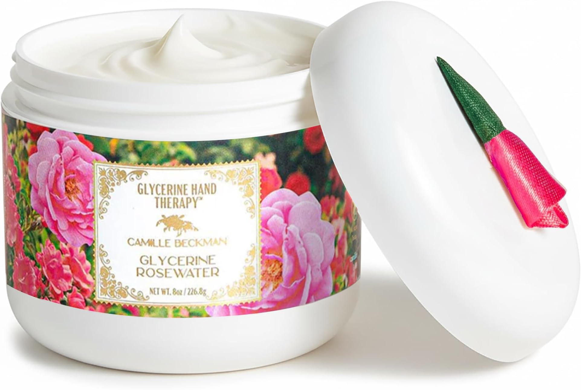 Glycerine Hand Therapy Cream, Glycerine Rosewater, 8 Ounce