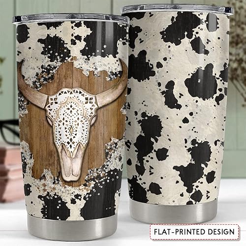 Miniatura 2 de SANDJEST Vaso de vaca de 20 onzas con tapa, regalo para mujeres, niñas, hijas, hermanas, amantes de los animales, Navidad, cumpleaños