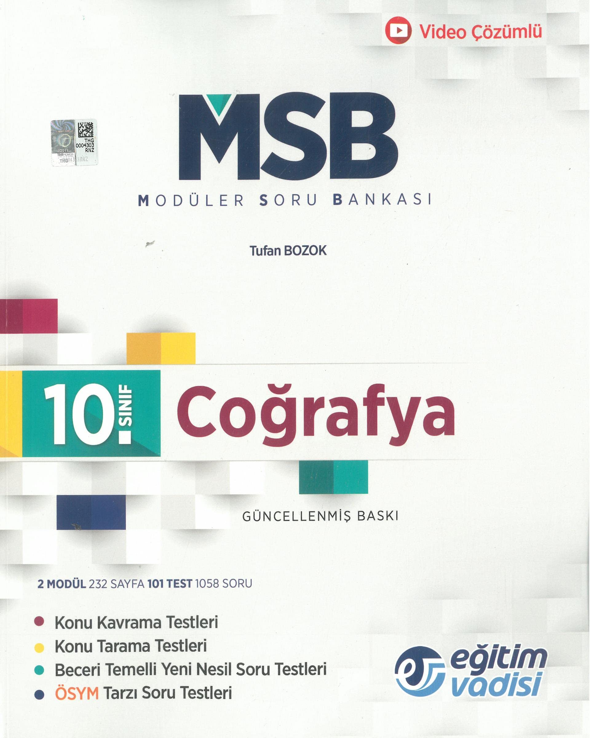 Eğitim Vadisi 10.Sınıf Coğrafya Msb Modüler Soru Bankası