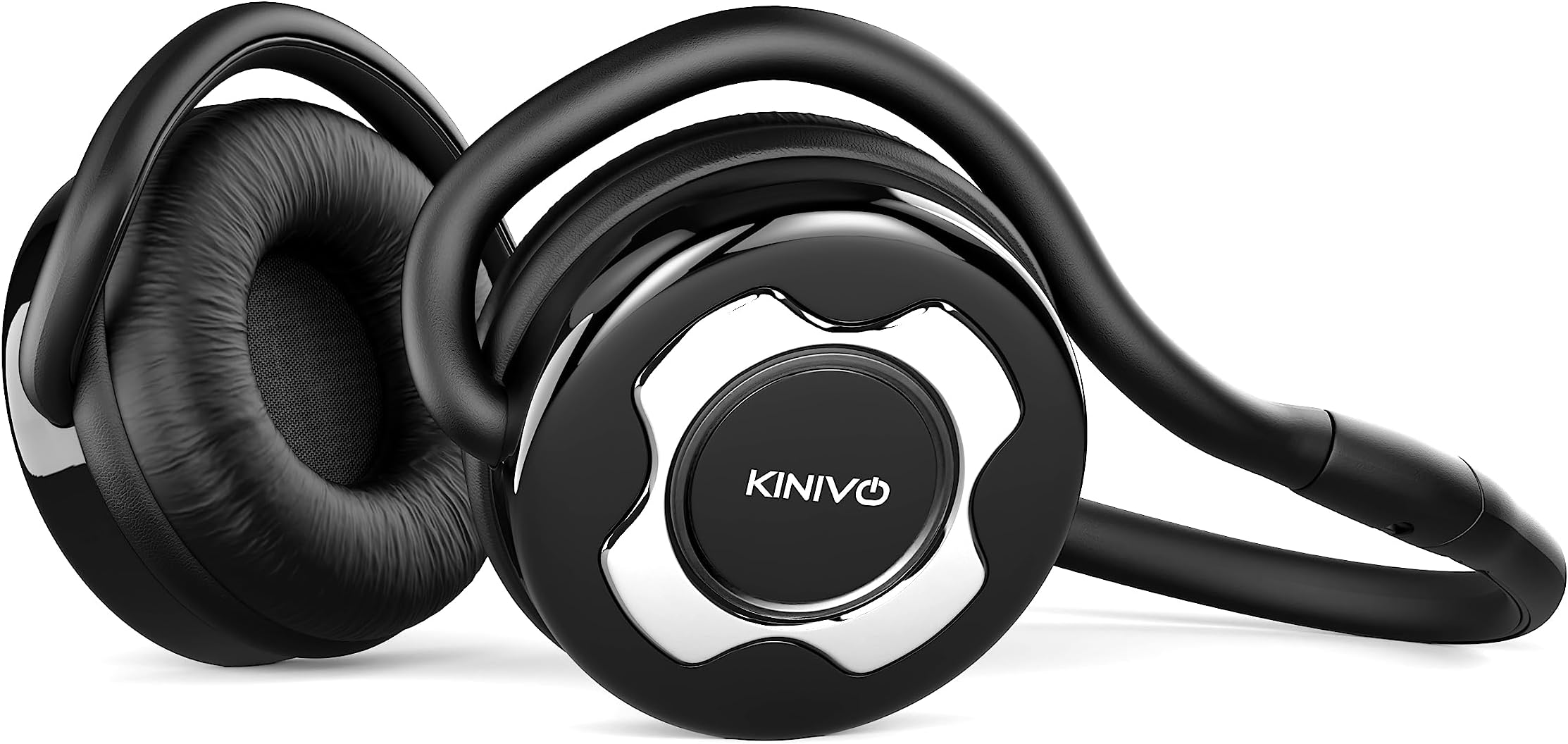 KINIVO BTH220 Wireless Bluetooth Over The Ear Headphone with Mic (Black)