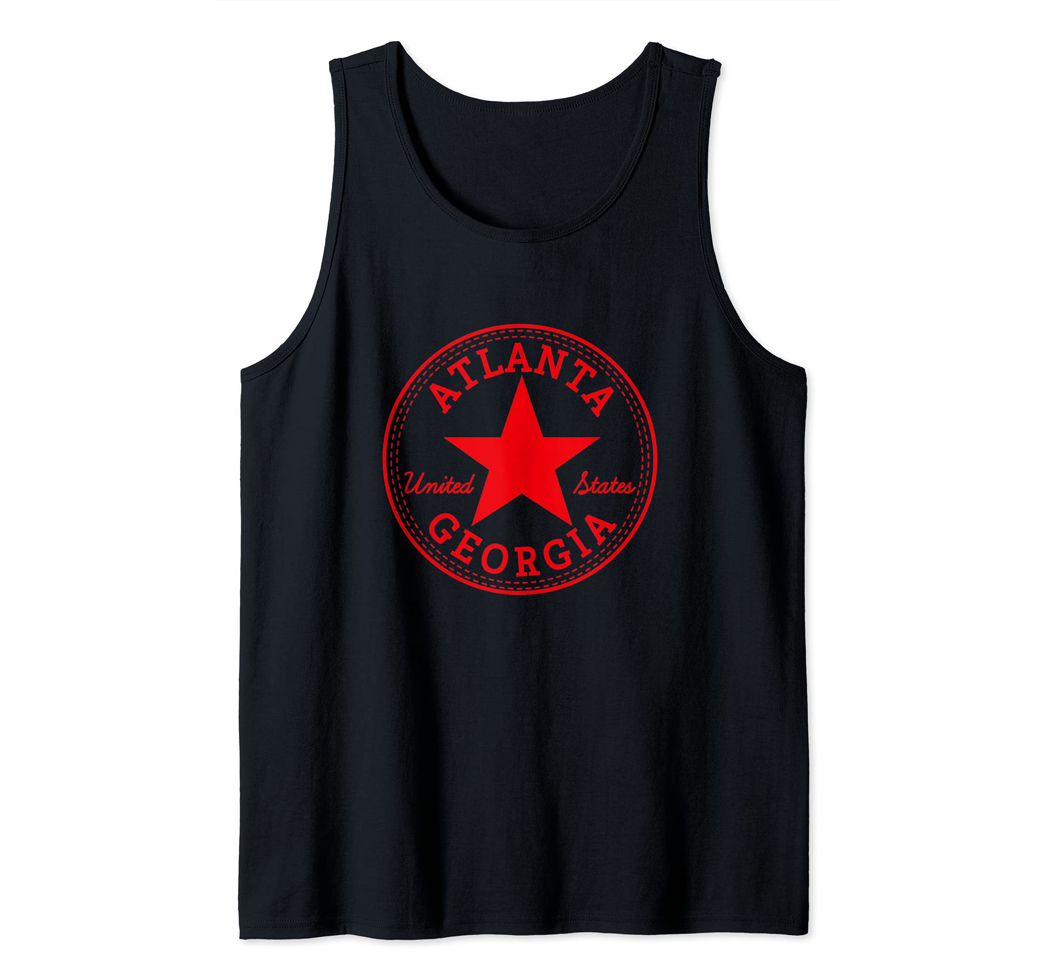 ATLANTA GEORGIA United States of America USA capital Present Tank Top, Black
