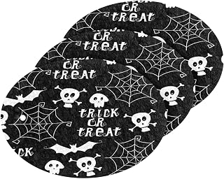 Halloween Spider Web Skulls Bat Kitchen Sponges Trick Or Treat Cleaning Dish Sponges Non-Scratch Scrubber Sponge for Kitchen Bathroom Cars, pack of 3