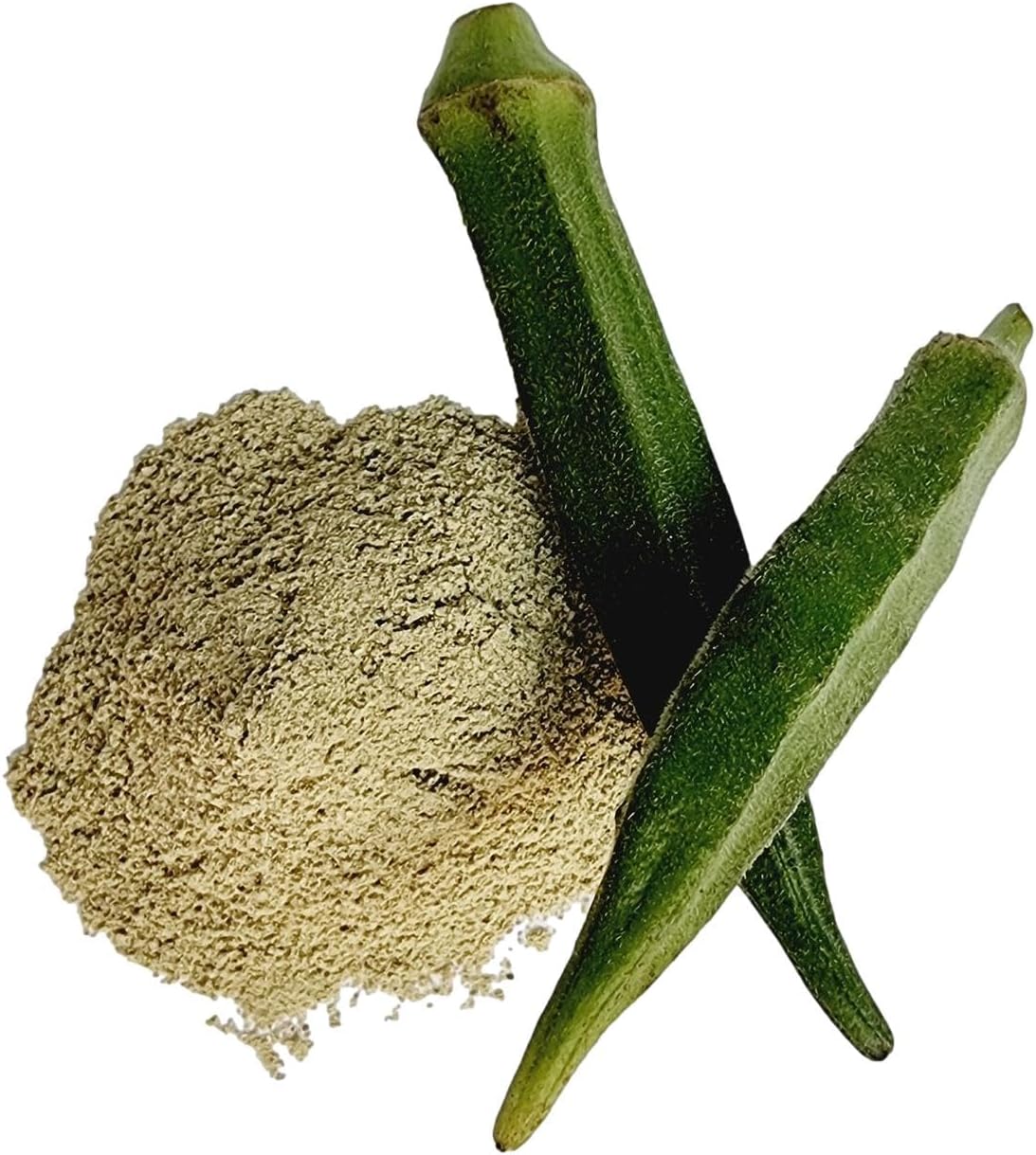 Okra Powder, Made from 100% Abelmoschus esculentus, Pure and Natural Women's Finger Powder, Net Weight: 50g