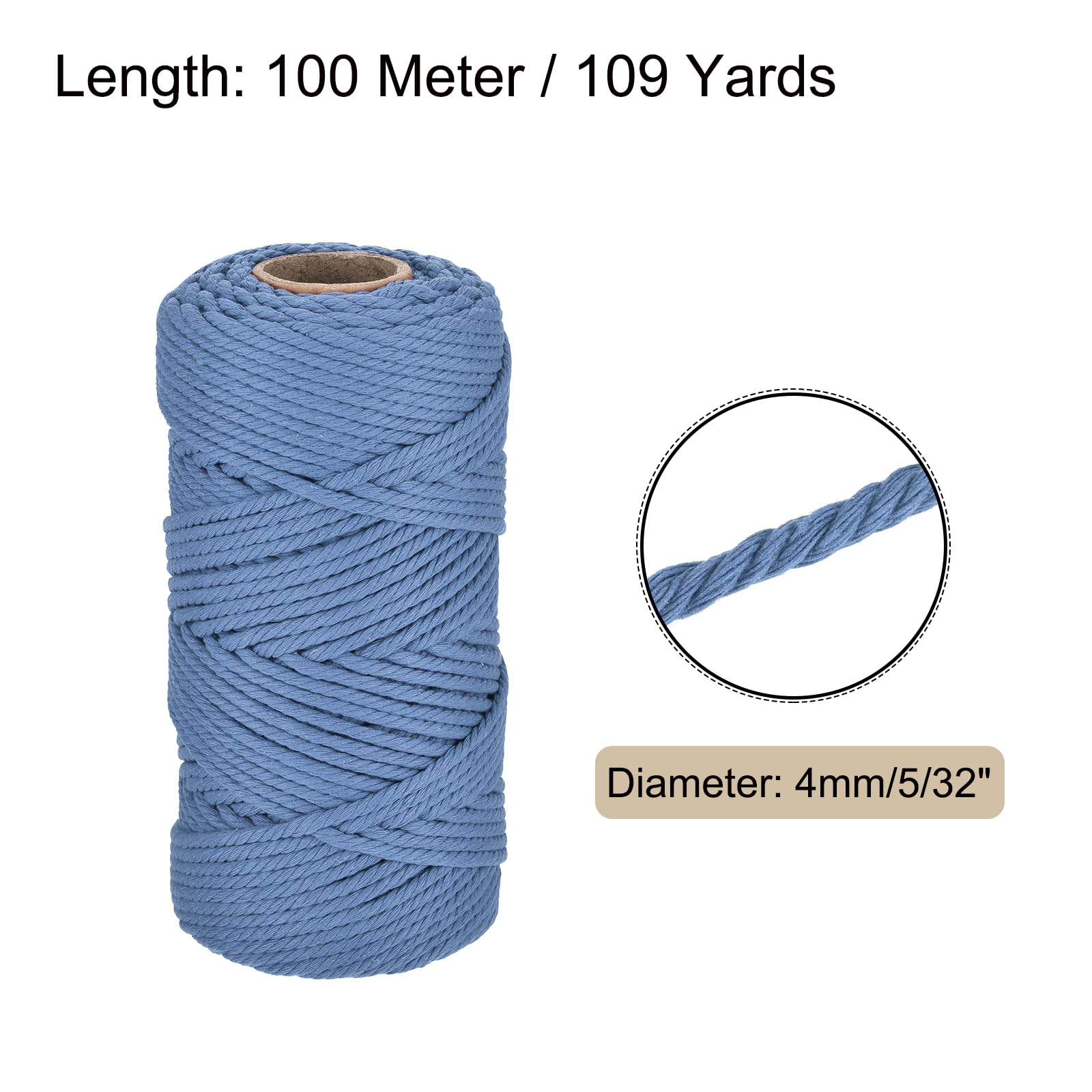 Rebower 5/32 Inch 328 Feet Macrame Cord - Image 2
