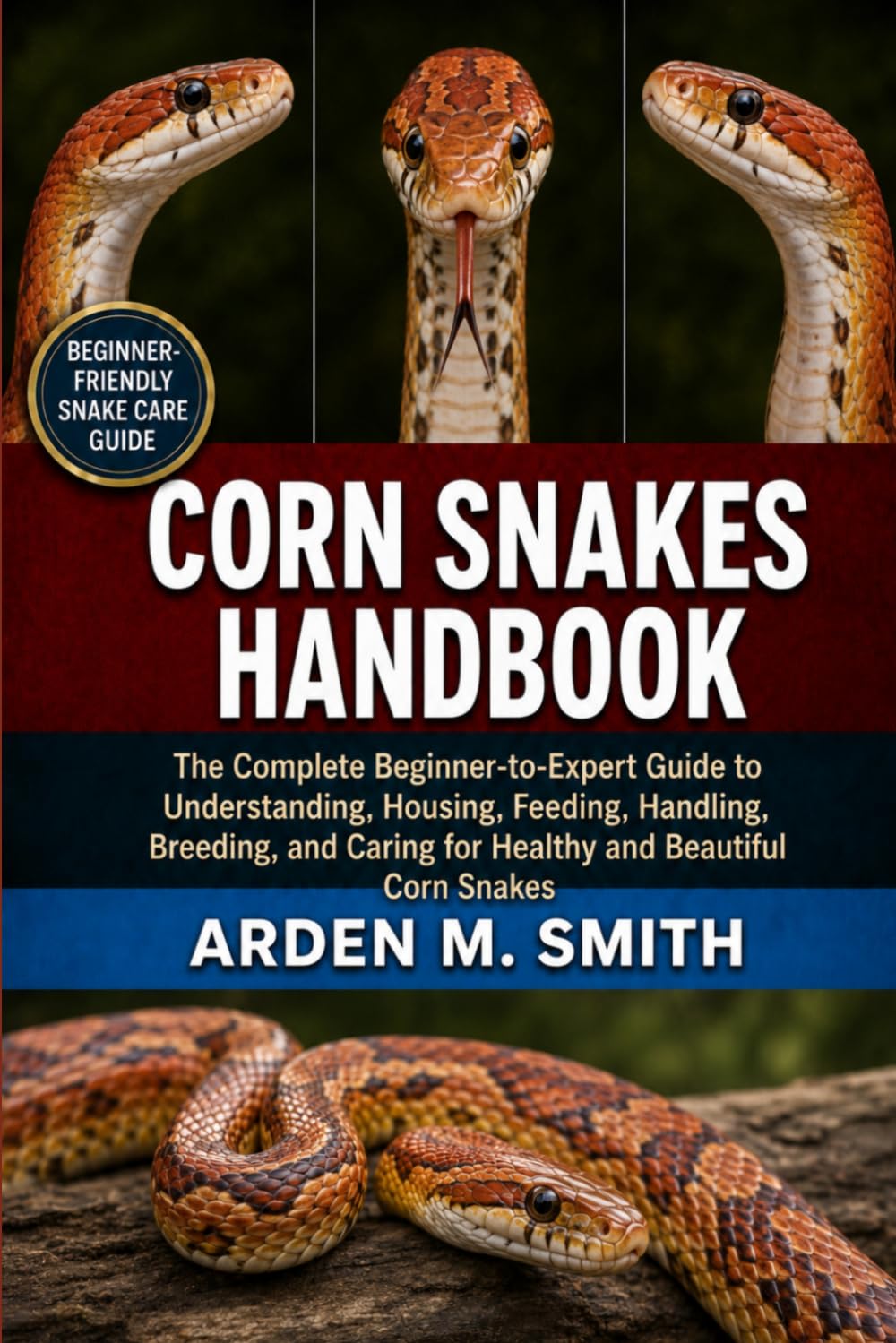 CORN SNAKES HANDBOOK: The Complete Beginner-to-Expert Guide to Understanding, Housing, Feeding, Handling, Breeding, and Caring for Healthy and Beautiful Corn Snakes