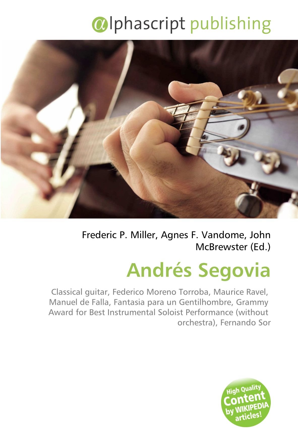 Andrés Segovia CD de musique classique et morceaux légendaires