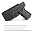 POLE.CRAFT IWB Kydex Holster Fits: Glock 19 19X 25 44 45 (Gen 1 2 3 4 5) & Glock 23 32 (Gen 3 4) - Inside Waistband Carry Holster for G19 G19x G23 G25 G32 G44 G45 (Black,Right)