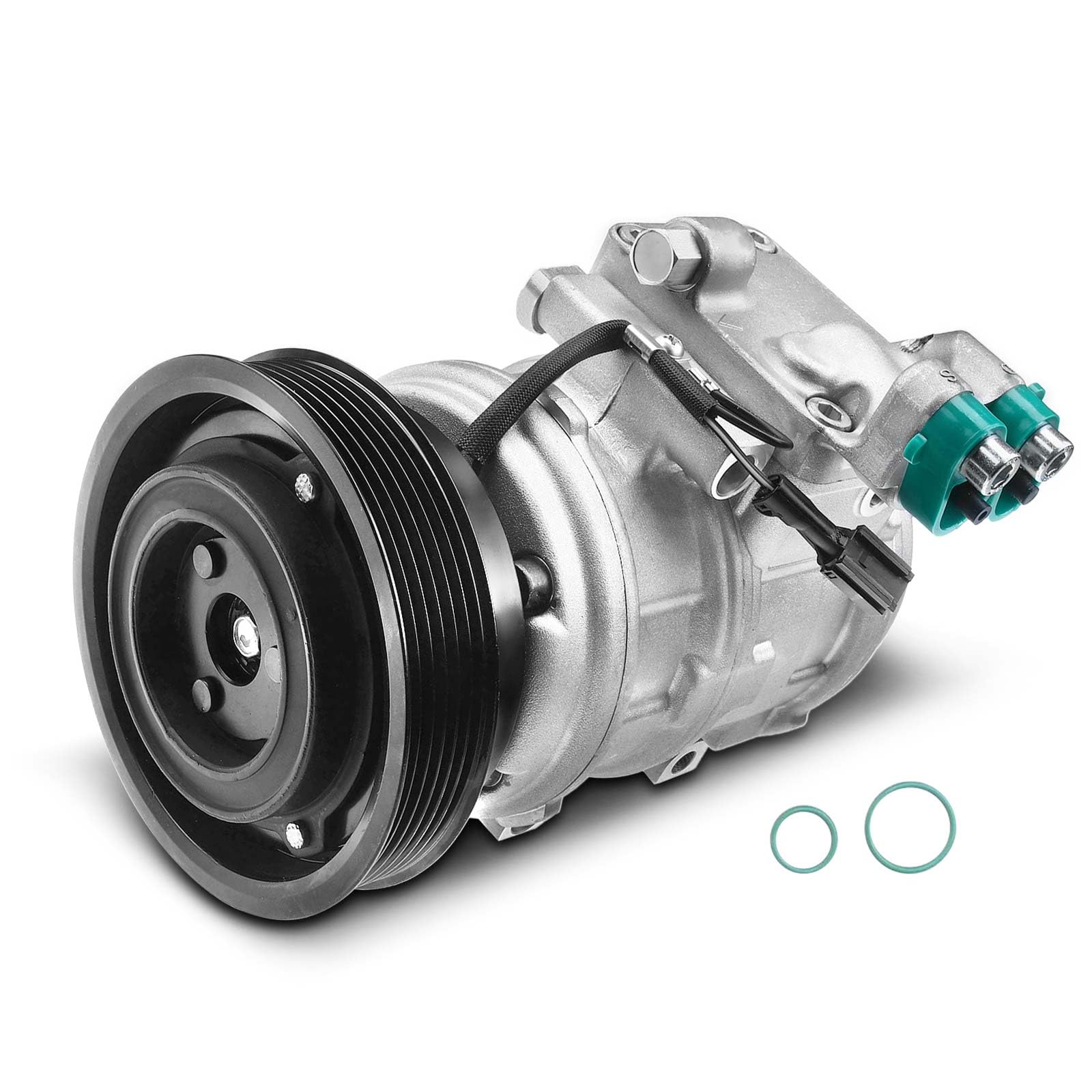 Frankberg Compresseur de climatisation 977012E300 | avec embrayage, Comprend l'huile et les pneus pré-montés.; Compatible avec: Tucson JM, Sportage Van KM